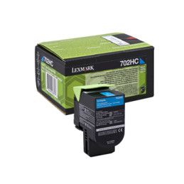 Toner LEXMARK Retorno 702HC Azul 70C2HC0 3000 Pág.