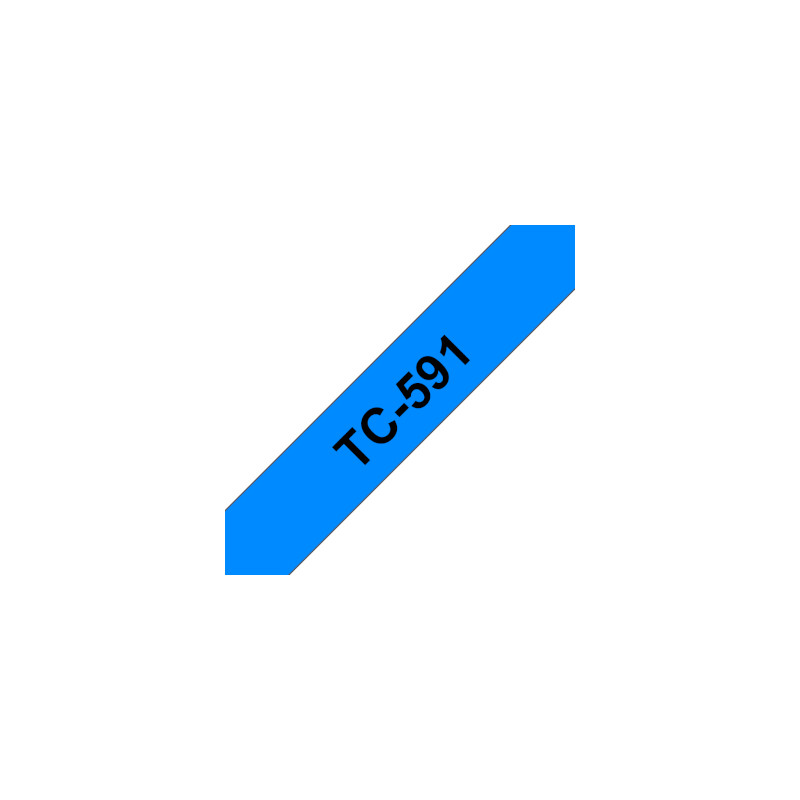 Fita Laminada 09mmx7,7mts Azul/Preto