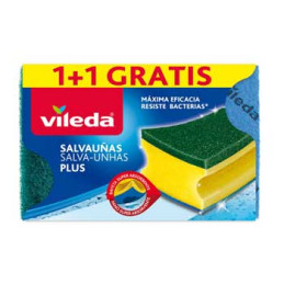 Esfregão Esponja Verde Antibactérias 1+1 Grátis