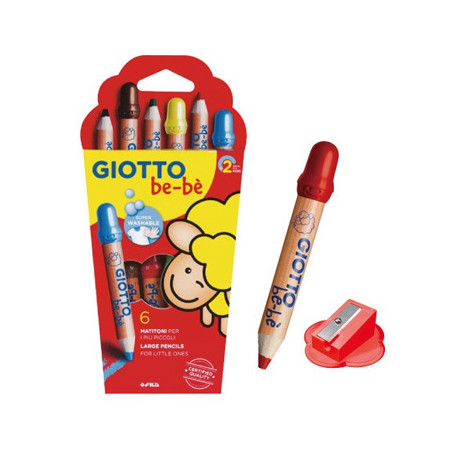 Lápis Cor 06un + 1 Afia Giotto Be-Be