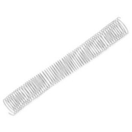 Argolas Espiral Metálicas Passo 5:1 42mm Prata 25un