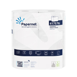 Papel Higiénico Doméstico 50mts 2Fls 15,5g PAPERNET 6 Rolos